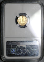 1904-Mo NGC MS 65 Mexico Gold 1 Peso Mint State Coin Only 9845 Minted (19102701D)