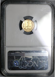 1904-Mo NGC MS 65 Mexico Gold 1 Peso Mint State Coin Only 9845 Minted (19102701D)