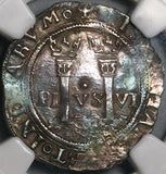 1542-MOL NGC XF 40 Mexico 1 Real Carlos & Joanna Silver Reales Coin (21100502C)