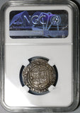 1542-1555 NGC XF 45 Mexico 1 Real Carlos & Joanna Silver Coin (19122901C)