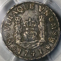 1741-Mo PCGS XF 40 Mexico 1 Real Pillars Spain Philip V Colonial Silver Coin (22080701C)