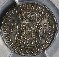 1741-Mo PCGS XF 40 Mexico 1 Real Pillars Spain Philip V Colonial Silver Coin (22080701C)