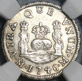 1746-Mo NGC MS 62 Mexico 1 Real Philip V Silver Colonial Spain Mint State Coin (20110201C)