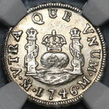 1746-Mo NGC MS 62 Mexico 1 Real Philip V Silver Colonial Spain Mint State Coin (20110201C)