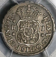 1746-Mo PCGS XF Mexico 1 Real Philip V Silver Colonial Spain Coin (22101605C)