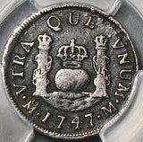 1747 PCGS XF Det Mexico 1 Real Ferdinand VI Spain Colony Silver Coin (22032301C)
