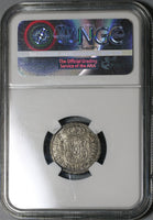 1763 NGC XF Det Mexico 1 Real Spain Pillars Colonial Silver Coin (20092401C)