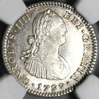 1799 NGC MS 63 Mexico 1 Real Colonial Spain Silver Coin POP 4/1 (20072002D)