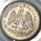 1875-Mo PCGS AU 58 Mexico 25 Centavos Silver Coin POP 1/1 (21120101C)