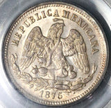1875-Mo PCGS AU 58 Mexico 25 Centavos Silver Coin POP 1/1 (21120101C)