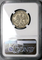 1877-Ho NGC XF 45 Mexico 25 Centavos Hermosillo Mint Silver Coin POP 1/0 (23030305C)
