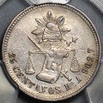 1879-Ho PCGS AU Mexico 25 Centavos Rare Hermosillo Silver Coin (22082103C)