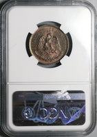 1921 NGC MS 64 BN Mexico 2 Centavos Mint State Coin (22070402C)