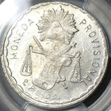 1915 PCGS MS 63 Oaxaca 2 Pesos Mexico Revolution Silver 7th Bust Coin POP 3/1 (20112801C)