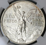 1921 NGC AU 58 Mexico 2 Dos Pesos Independence Centennial Silver Coin (22011902C