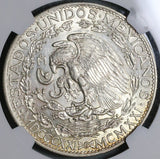 1921 NGC AU 58 Mexico 2 Dos Pesos Independence Centennial Silver Coin (22011902C