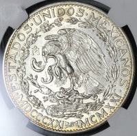 1921 NGC MS 61 Mexico 2 Dos Pesos Independence Centennial Silver Coin (21061702C)
