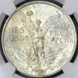 1921 NGC MS 62 Mexico 2 Dos Pesos Independence Centennial Silver Coin (19091203C)