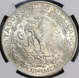 1921 NGC MS 62 Mexico 2 Dos Pesos Independence Centennial Silver Coin (19091203C)