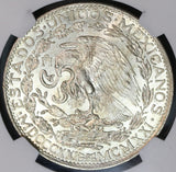 1921 NGC MS 62 Mexico 2 Dos Pesos Independence Centennial Silver Coin (19091203C)