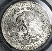 1921 PCGS MS 62 Mexico 2 Dos Pesos Independence Centennial Silver Coin (22011401D)