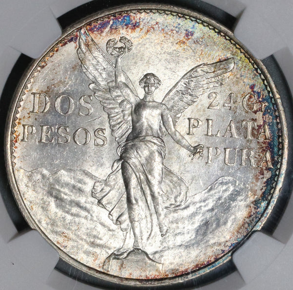 1921 NGC MS 63 Mexico 2 Dos Pesos Independence Centennial Silver Coin (21071301C