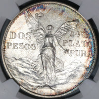 1921 NGC MS 63 Mexico 2 Dos Pesos Independence Centennial Silver Coin (21071301C