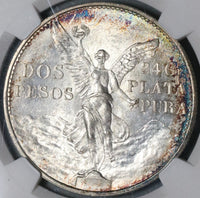 1921 NGC MS 63 Mexico 2 Dos Pesos Independence Centennial Silver Coin (21071301C