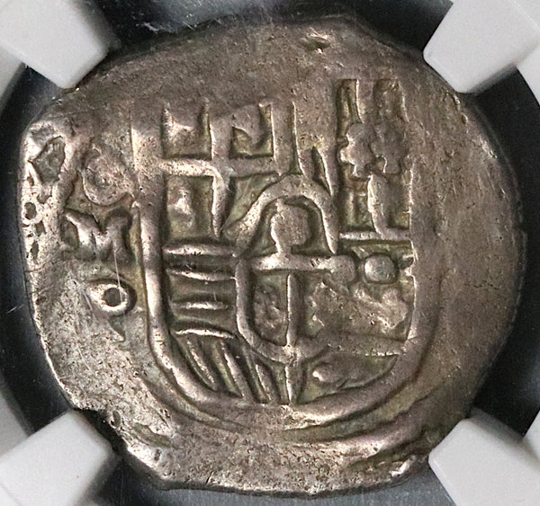 1653-Mo NGC VF 25 Mexico 2 Reales Cob Philip IV Spain Colony Silver Coin POP 1/0 (23040601D)