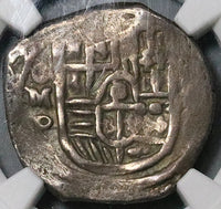 1653-Mo NGC VF 25 Mexico 2 Reales Cob Philip IV Spain Colony Silver Coin POP 1/0 (23040601D)