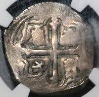 1653-Mo NGC VF 25 Mexico 2 Reales Cob Philip IV Spain Colony Silver Coin POP 1/0 (23040601D)