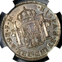 1773 NGC AU 58 Mexico 2 Reales Charles III Spain Colony Silver Portrait POP 1/4 Coin (21121103C)