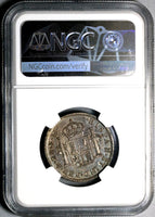 1773 NGC AU 58 Mexico 2 Reales Charles III Spain Colony Silver Portrait POP 1/4 Coin (21121103C)