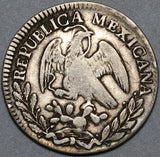 1826-Mo Mexico 2 Reales First Republic Silver Coin (22050204R)