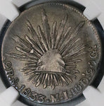 1833/2-Mo NGC VF 30 Mexico City 2 Reales Cap Rays Silver Coin (21102704C)