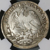 1833-Zs NGC XF 45 Mexico 2 Reales Zacatecas Cap Rays Silver Coin (21102705C)