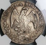1844-Do NGC XF 40 Mexico 2 Reales Durango Cap Rays Silver Coin POP 1/0 (22042702C)