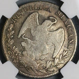 1846/36-Do NGC VF Det Mexico 2 Reales Durango Rare Overdate Silver Coin (21100902C)