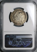 1846/36-Do NGC VF Det Mexico 2 Reales Durango Rare Overdate Silver Coin (21100902C)
