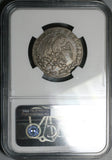 1850-Go NGC VF 30 Mexico 2 Reales Guanajuato Cap Rays Silver Coin (21102707C)