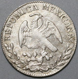 1856-Zs Mexico 2 Reales VF Zacatecas Cap & Rays Silver Coin (20051905R)