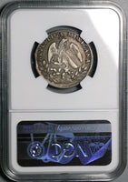 1861-C NGC XF 40 Mexico 2 Reales Culiacan Cap Rays Silver Coin (21111304C)