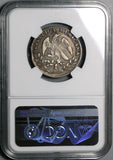 1861-C NGC XF 40 Mexico 2 Reales Culiacan Cap Rays Silver Coin (21111304C)