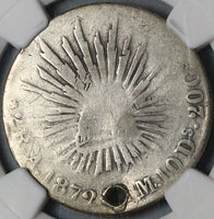 1872-A NGC Good Mexico 2 Reales Alamos Mint Rare 15K Silver Coin (23032605C)