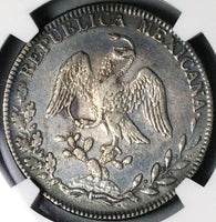1839-Go NGC VF Mexico 4 Reales Guanajuato Cap Rays Silver Coin  (23040102C)