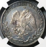 1839-Go NGC VF Mexico 4 Reales Guanajuato Cap Rays Silver Coin  (23040102C)