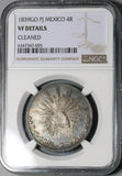 1839-Go NGC VF Mexico 4 Reales Guanajuato Cap Rays Silver Coin  (23040102C)