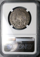 1843-Ga NGC F 12 Mexico 4 Reales Guadalajara Cap Rays Silver Coin (23040103C)