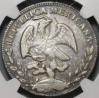 1867-Ho NGC XF Det Mexico 4 Reales Rare Hermosillo Mint Silver Coin (19122902C)