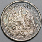 1878-Zs Mexico 50 Centavos XF Zacatecas Mint Balance Scale Silver Coin (23122811R)